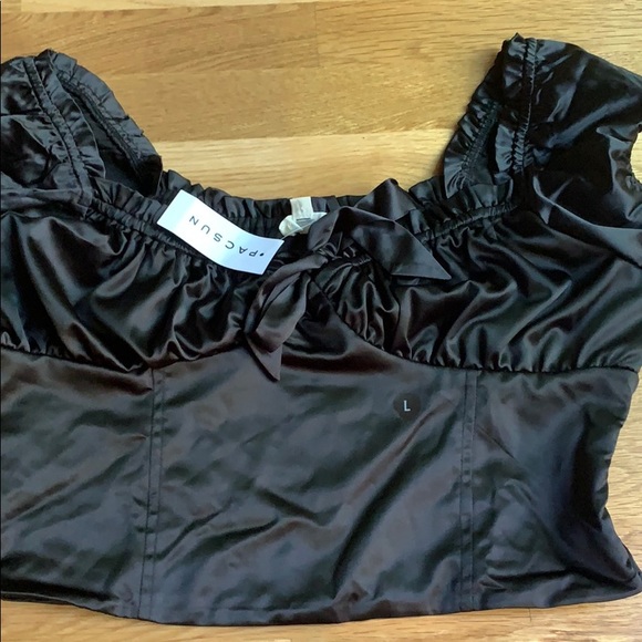 PacSun Tops - Pacsun black silk bustier top
